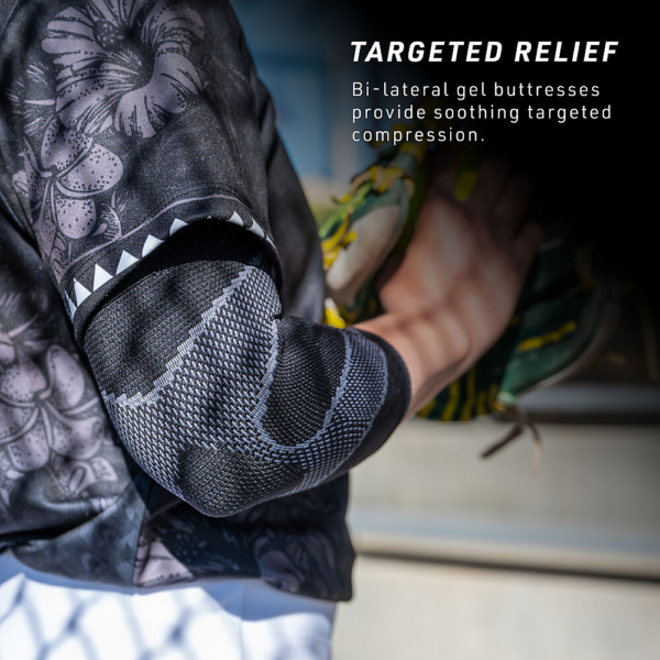 5130R-BK_Elbow Sleeve 4-way Elastic With Gel Buttresses Black_Infographic.jpg