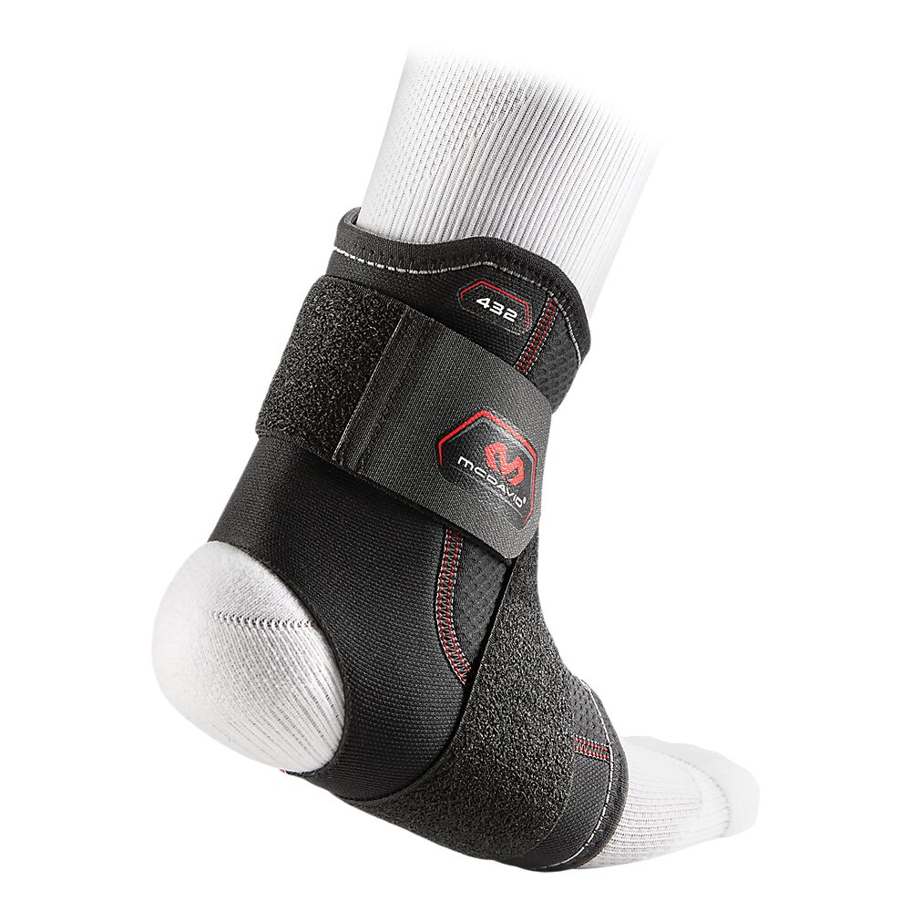 432R-BK_Ankle Support With Figure-8 Straps Black_Back.png